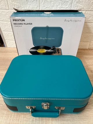 Tocadiscos PRIXTON Azul y Marrón