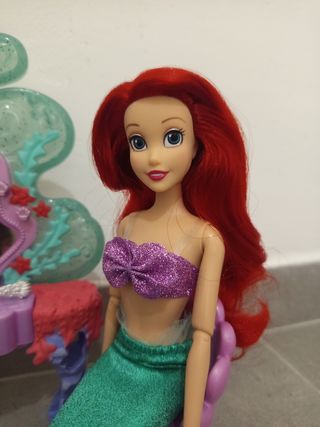 Muñeca Ariel Sirenita + Úrsula y Accesorios