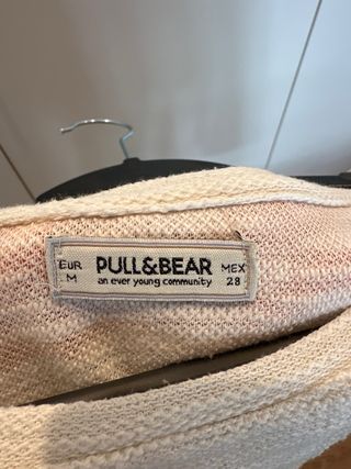 Jersey de rayas salmón y blanco