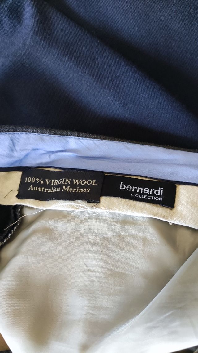 Pantalone sartoriale lana  merinos blu