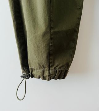 Pantalones Zara Verde Oliva Talla S