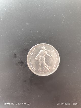 Moneda 5 Francos Franceses 1971