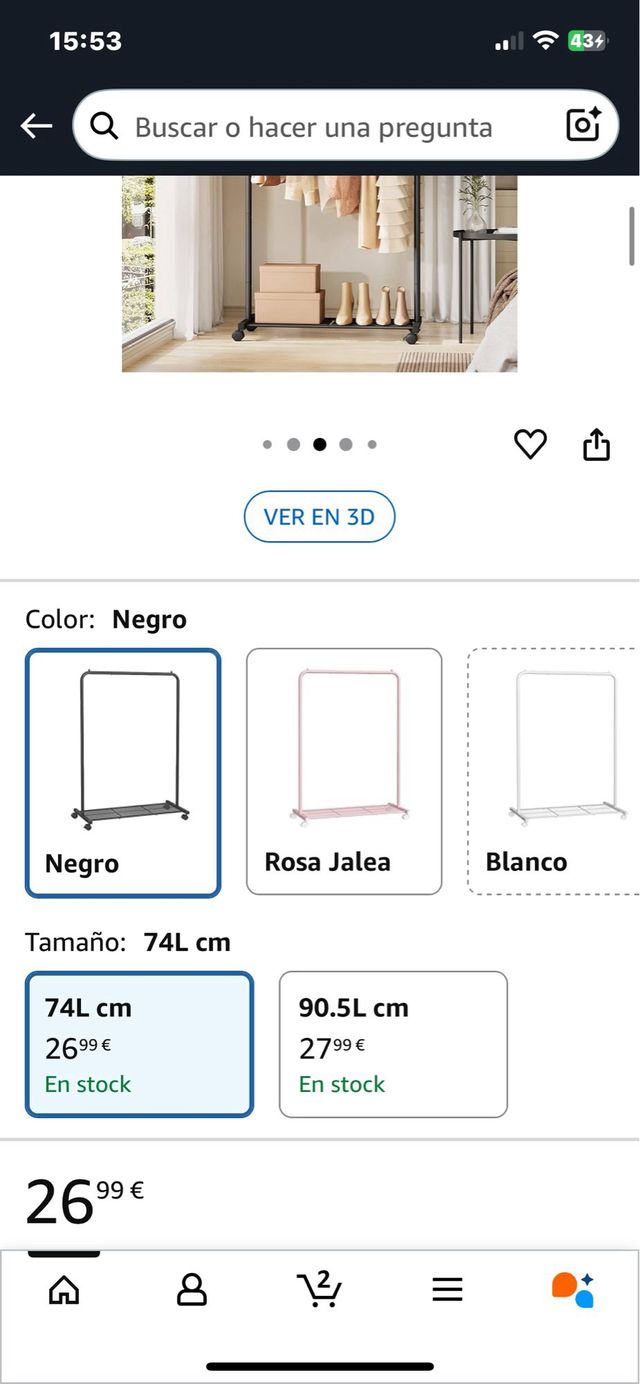 Cabide com Rodas e Prateleira. Ref. 25