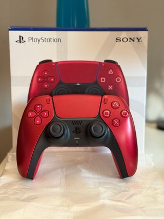 Mando PS5 Rojo Metálico Sony
