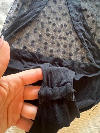 Body Bershka Tul Negro Lunares