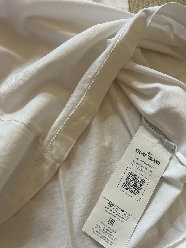 Maglia Stone Island Box Logo Bianca