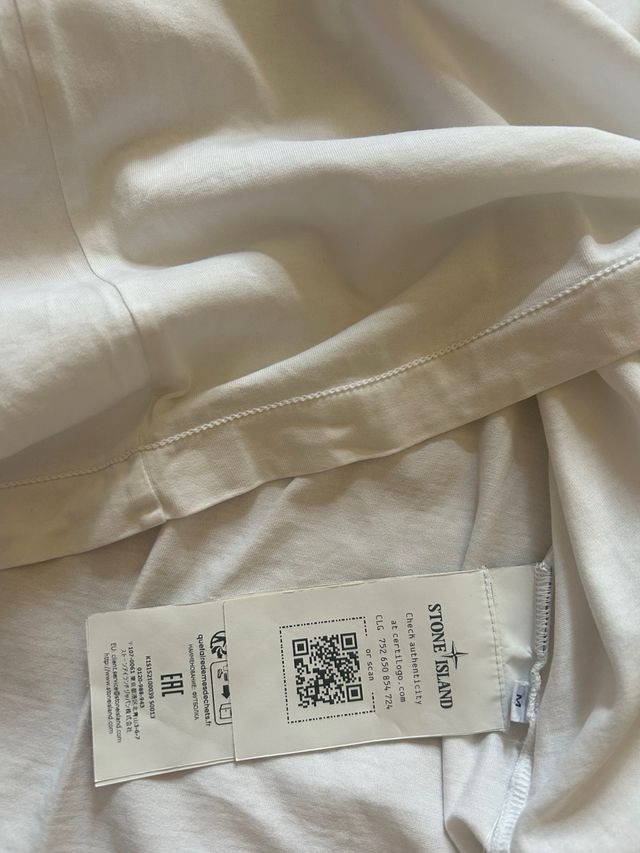 Maglia Stone Island Box Logo Bianca