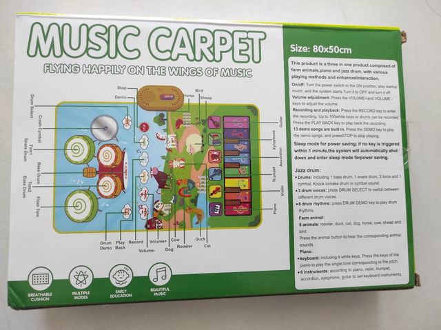 Alfombra musical interactiva para niños
