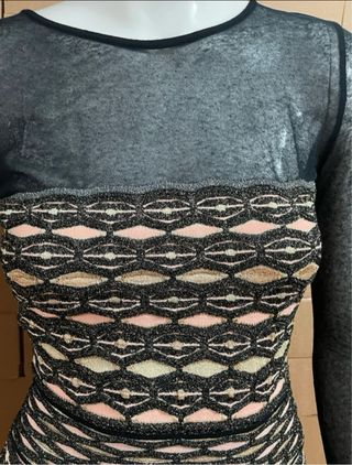 Vestido Missoni Negro dorado