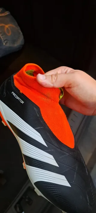 Scarpe calcio Adidas Predator arancioni nere