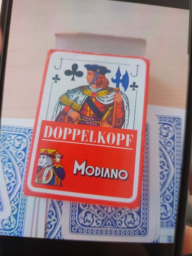 Carte da gioco Modiano Doppelkopf plastificate