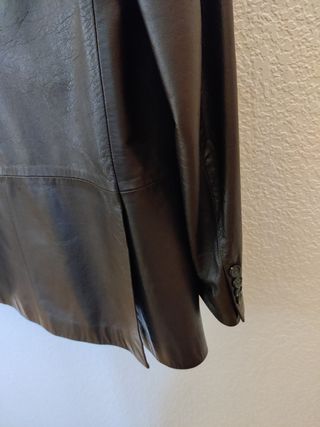 Chaqueta de Piel Marrón para Hombre 