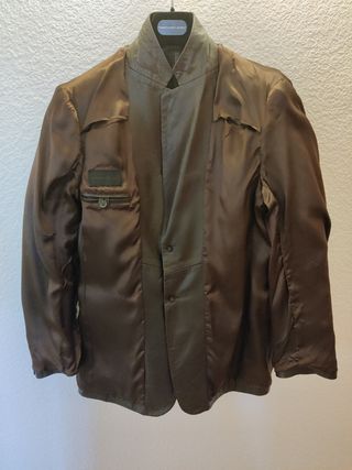 Chaqueta de Piel Marrón para Hombre 