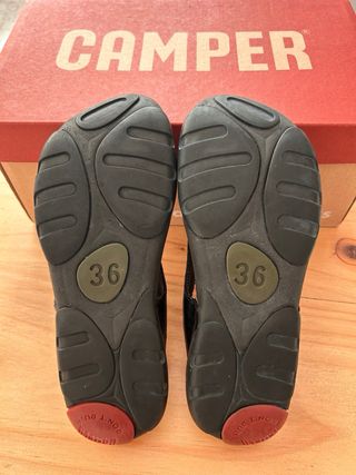 Sandalias Camper Negras Mujer
