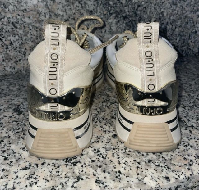 Scarpe Liu Jo donna bianche e oro