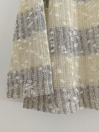 Jersey Anna Mora rayas beige/gris Talla M