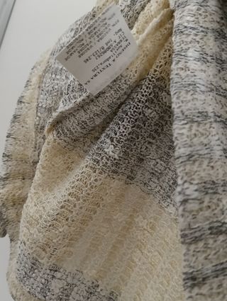 Jersey Anna Mora rayas beige/gris Talla M