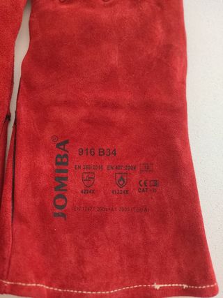 Guantes Jomiba Piel Soldador Nuevos Talla XL 