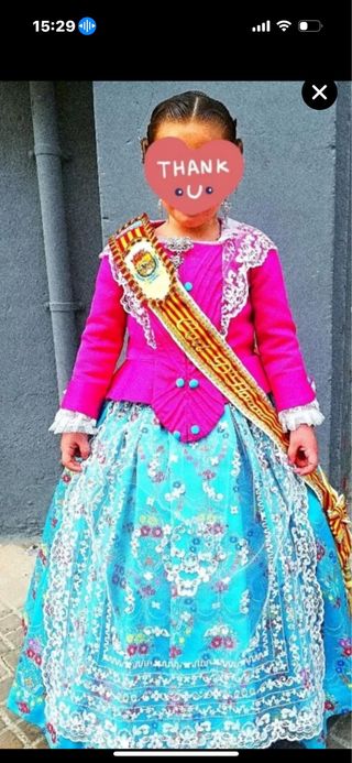 Traje de Fallera Niña