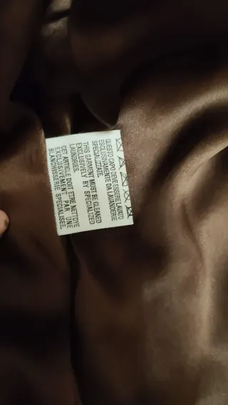 Chaquetón de piel natural marrón