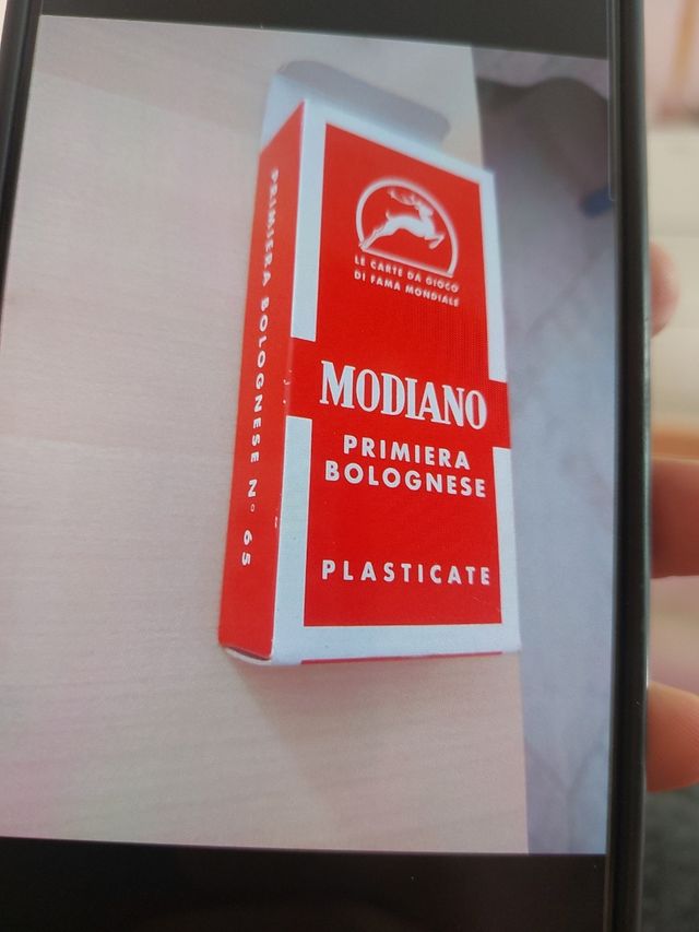 Carte da gioco Modiano Primiera Bolognese plastifi