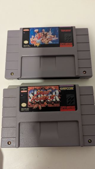 Pack Fatal Fury 2 y Super Street Fighter II SNES