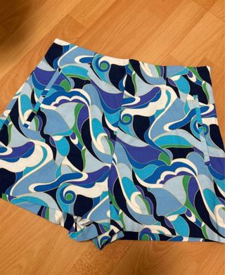Shorts Zara Talla L Estampado Abstracto