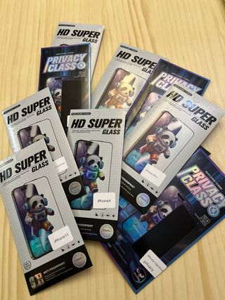 Protectores de Pantalla HD Super Glass y Privacy