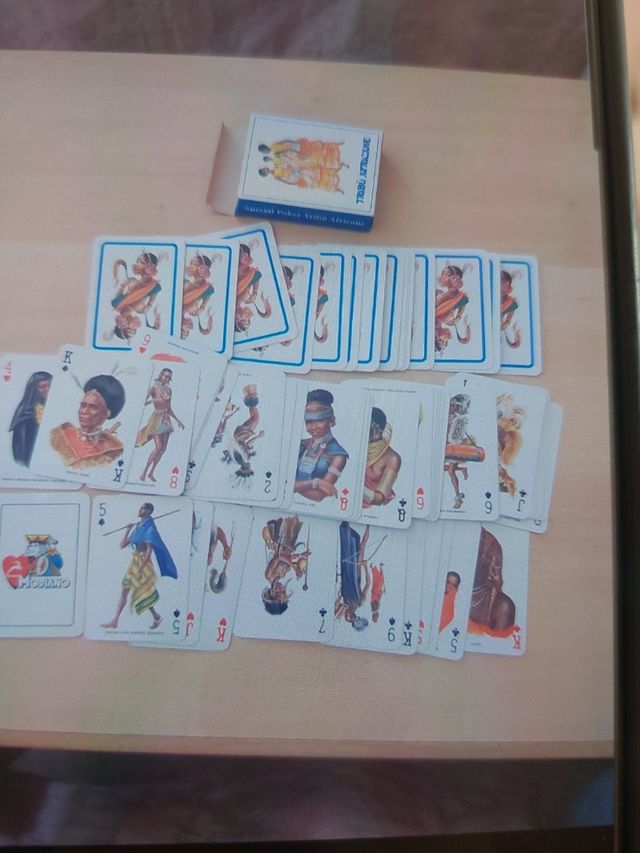 Carte da gioco Modiano Special Poker Tribù African