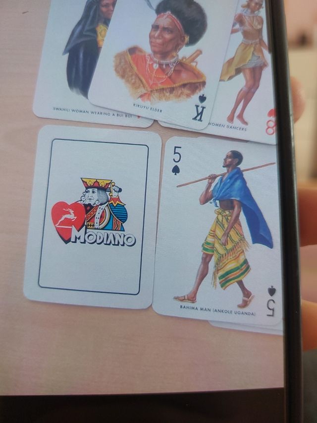 Carte da gioco Modiano Special Poker Tribù African