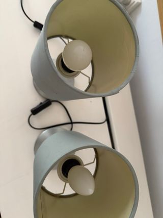Lote 2 lámparas de mesa