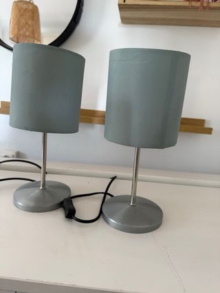 Lote 2 lámparas de mesa