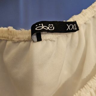 Camiseta öbu blanca volantes XXL