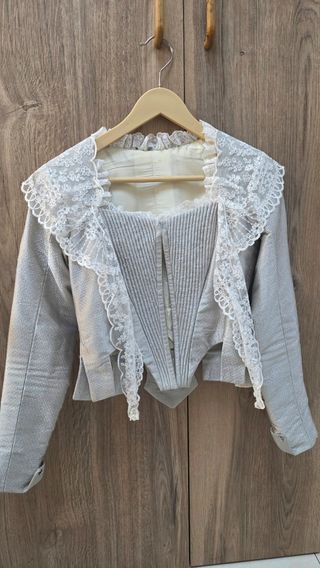 Corpiño fallera plata 