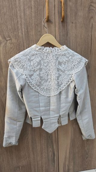 Corpiño fallera plata 