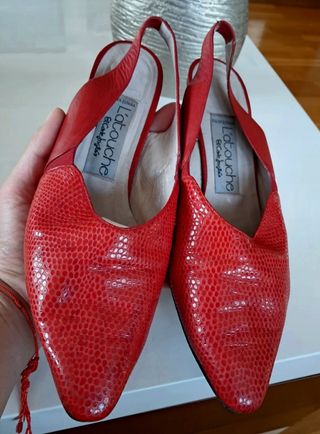 Zapatos destalonados Latouche rojos