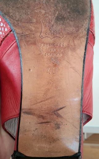Zapatos destalonados Latouche rojos