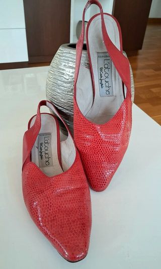 Zapatos destalonados Latouche rojos