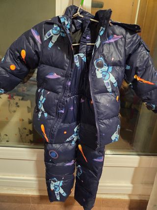 Traje de nieve infantil espacial de 3 a 5 años