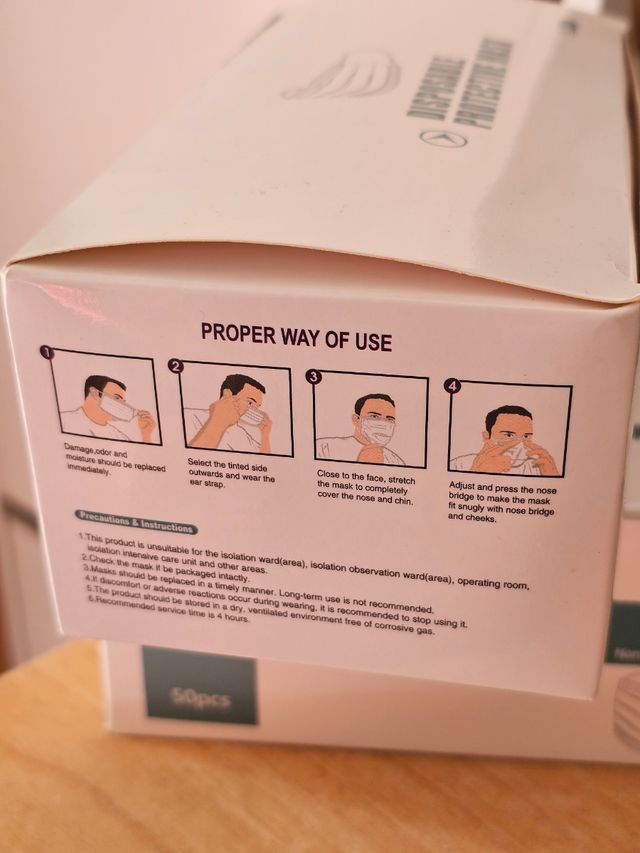 100 Mascherine Protettive Monouso