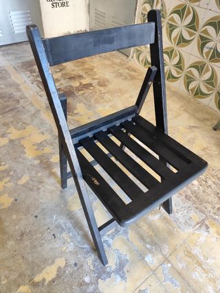 Sillas plegables madera tipo cervecera