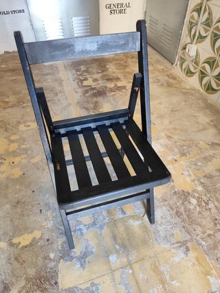 Sillas plegables madera tipo cervecera