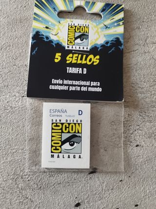 5 francobolli Comic Con Malaga Tariffa D