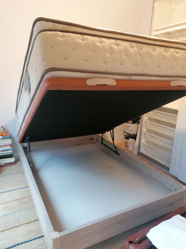 Colchón con topper viscolastico + canapé abatible