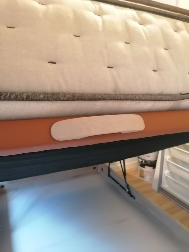 Colchón con topper viscolastico + canapé abatible