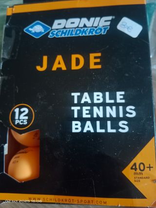 Pelotas Tenis de Mesa DONIC Jade 12 uds