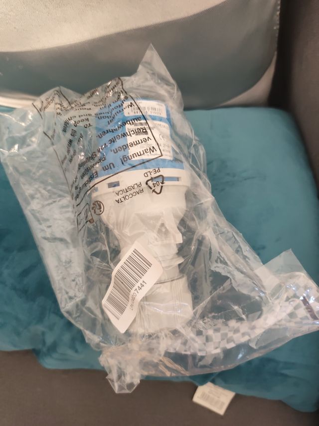 Enchufe de camping azul