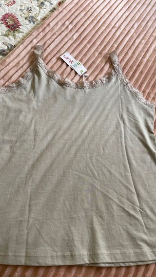 Camiseta tirantes Unit gris