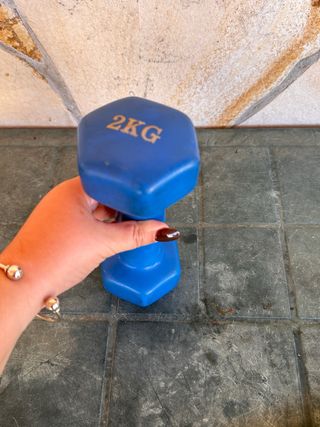 Mancuerna 2kg Azul