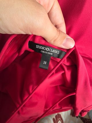 Vestido fiesta Studio Classics, talla 38, rosa.